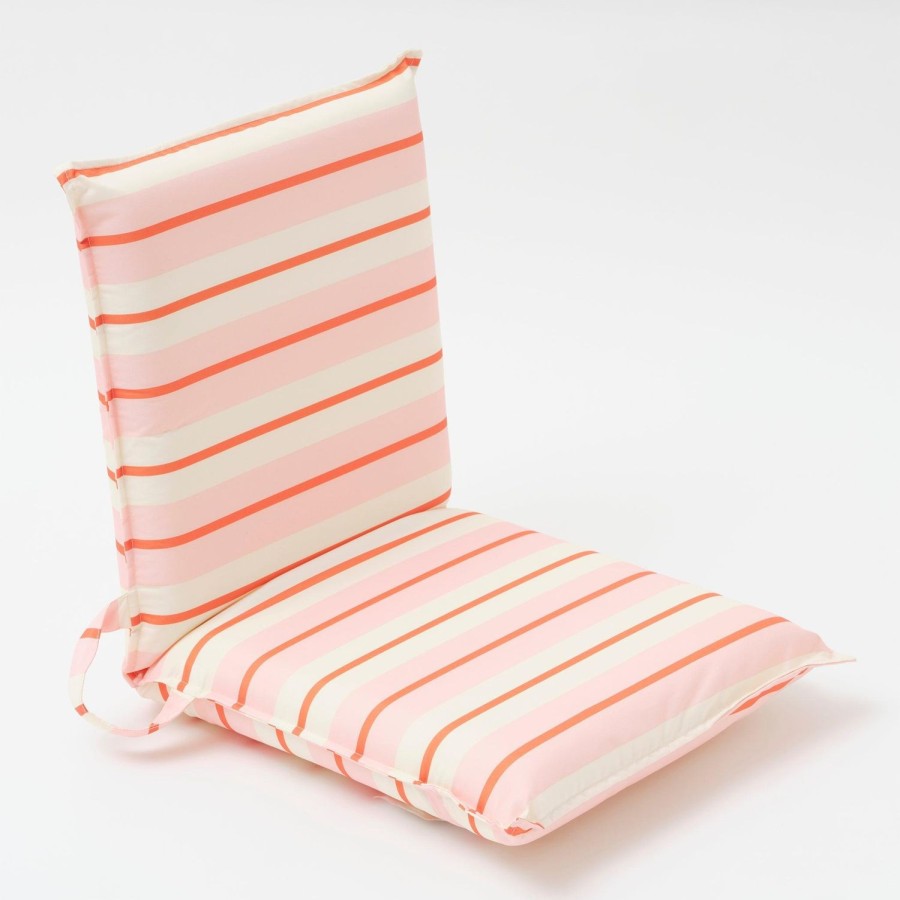 Travel & Outdoors | Sunny Life Folding Seat Summer Stripe Strawberry Sorbet