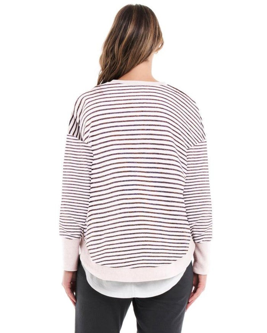 Knitwear & Jumpers | Betty Basics Lucy French Terry Sweat - Awning Stripe