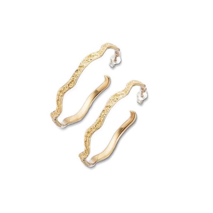 Jewellery | Palas Garden Of The Sea Coral Hoop Earrings