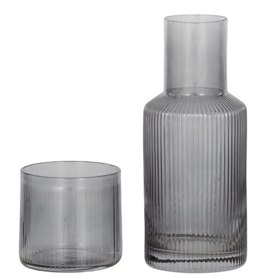 Dining & Entertaining | Coast To Coast Home Mya Rib Carafe/Glass Set - Grey