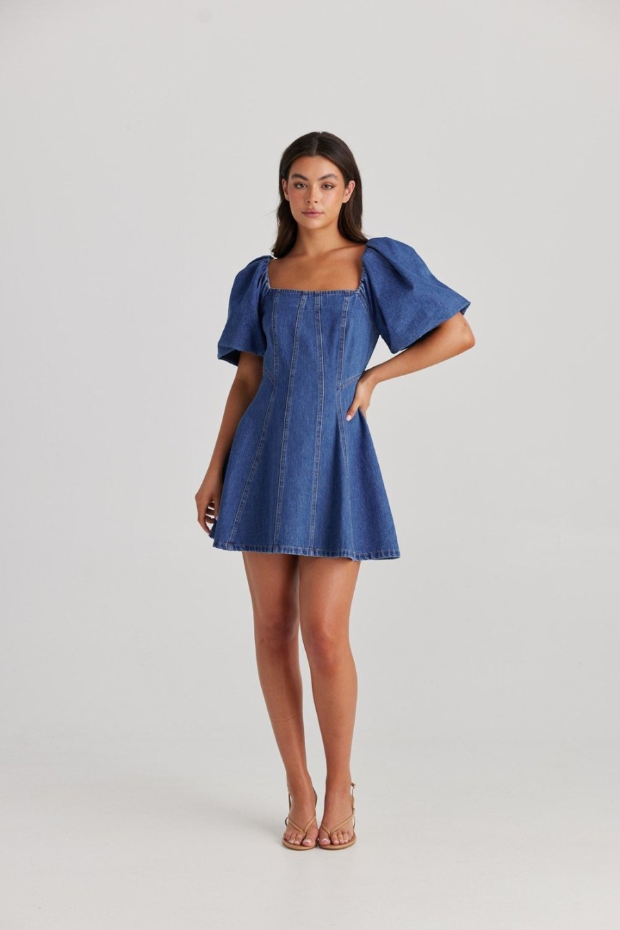 Dresses | Daisy Says Quinn Dress - Mid Denim