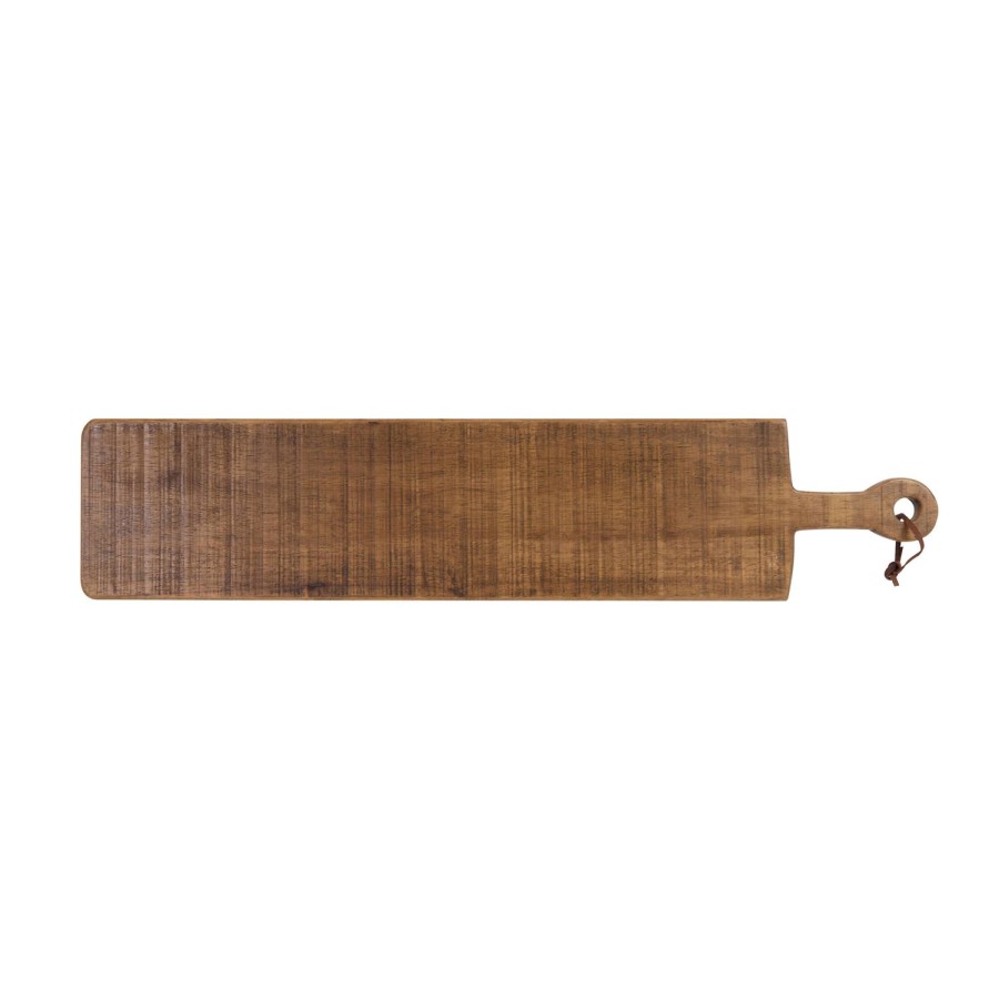 Dining & Entertaining | Pure Homewares Herne Rubber Wood Handled Board - Extra Long