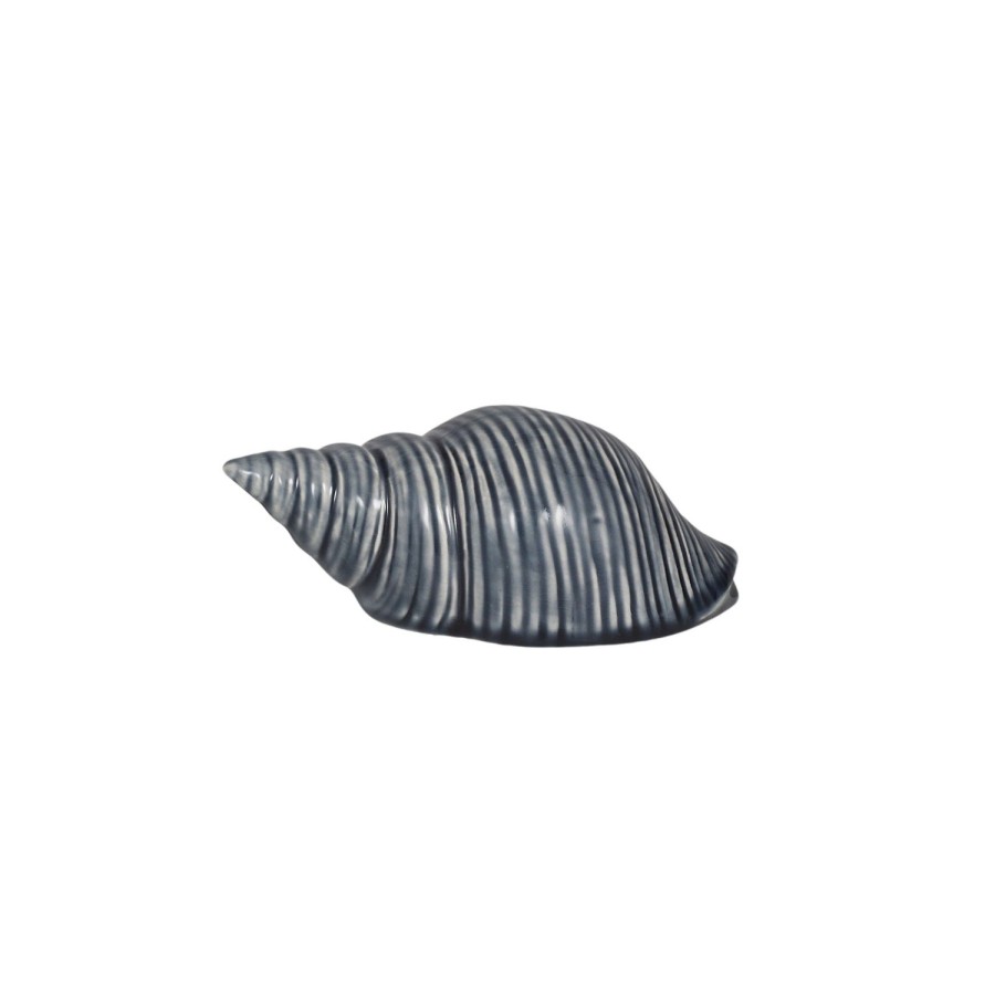 Decor Items | Coast To Coast Home Sea Snail Ceramic Shell Sculpture 14X7X5Cm Blue