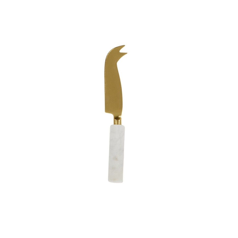 Dining & Entertaining | Coast To Coast Home Eli Marble Cheese Knife 15Cm White/Gold