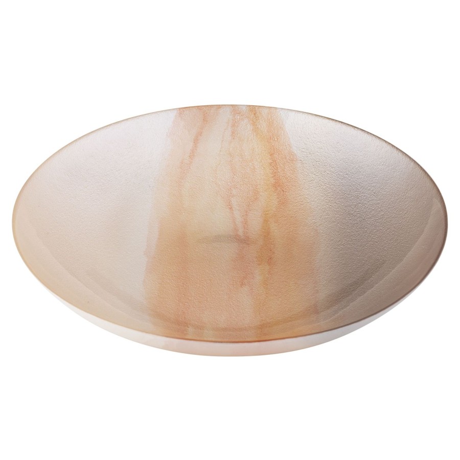 Decor Items | Amalfi Arica Platter - Champagne/Salmon