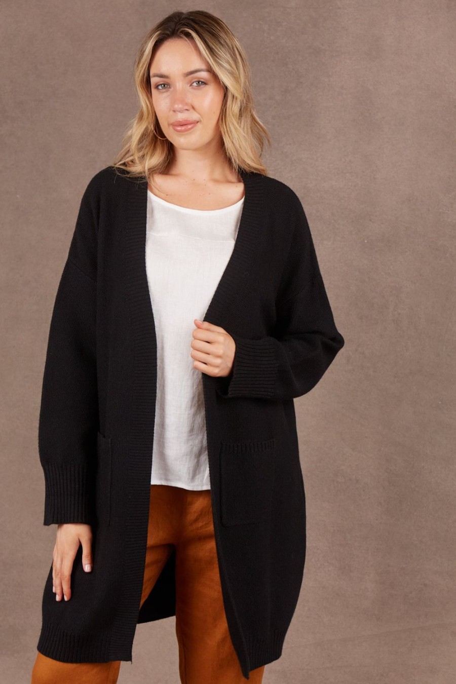 Knitwear & Jumpers | Eb & Ive Nakako Cardigan - Ebony