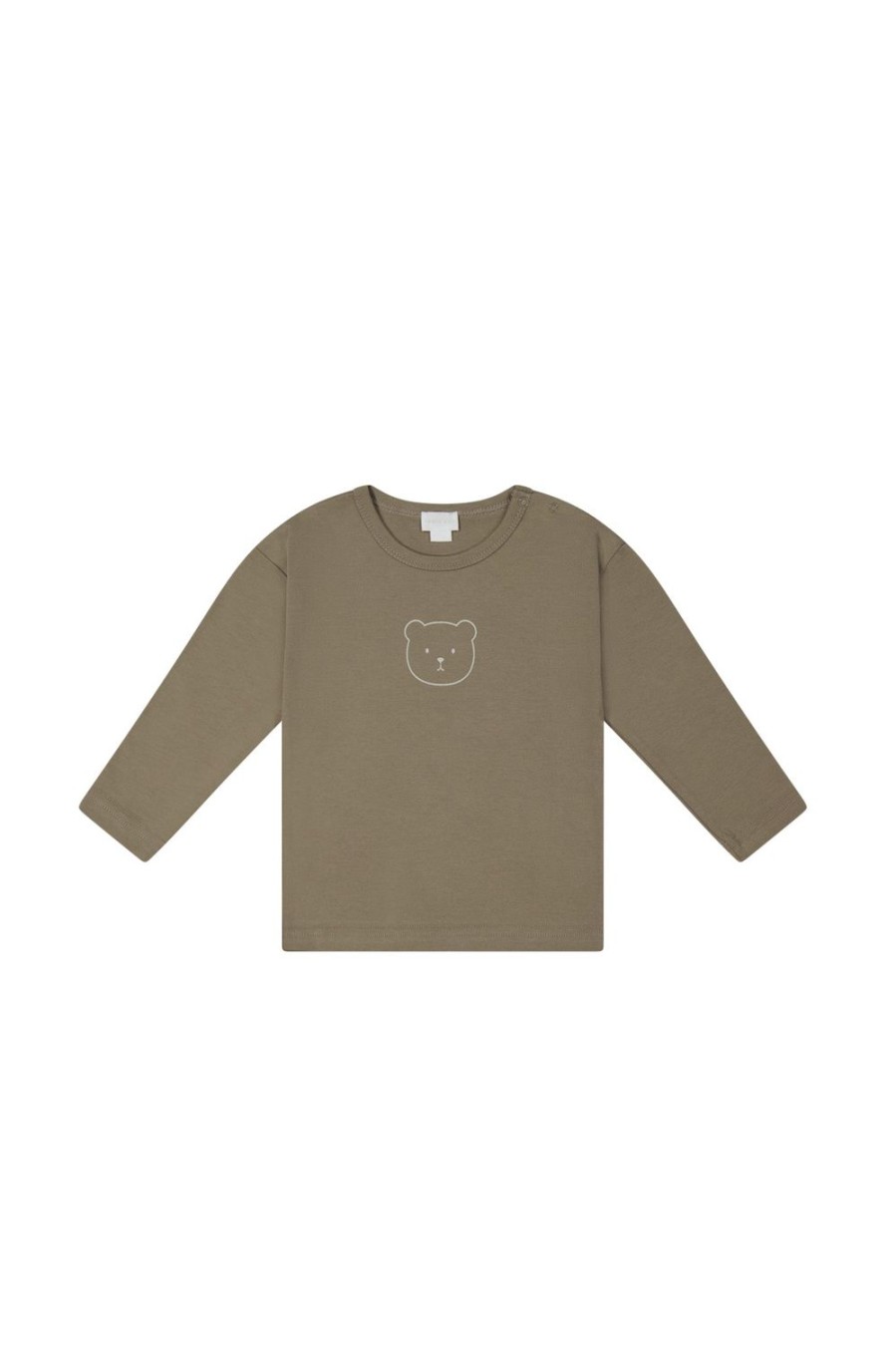 Jamie Kay | Jamie Kay Pima Cotton Arnold Long Sleeve Top - Sepia