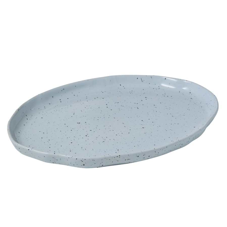 Dining & Entertaining | Amalfi Organic Glazed Platter - Silver