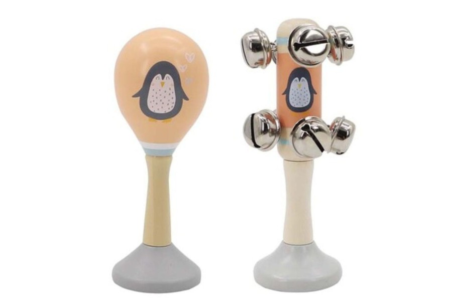 Toys | Eleganter Sea Wooden Maraca & Bell Music Set