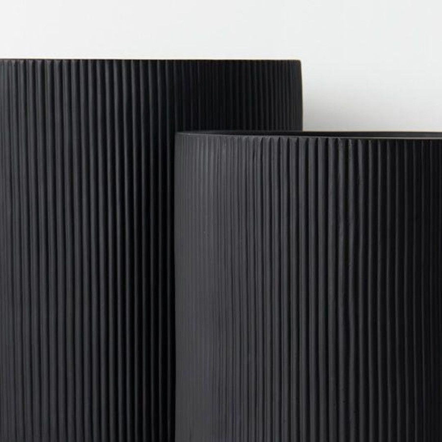 Pots, Planters & Vases | Floral Interiors Linear Pot Black - Tall