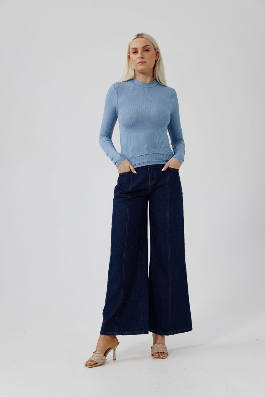 Tops | Daisy Says Stormi Top - Dusk Blue