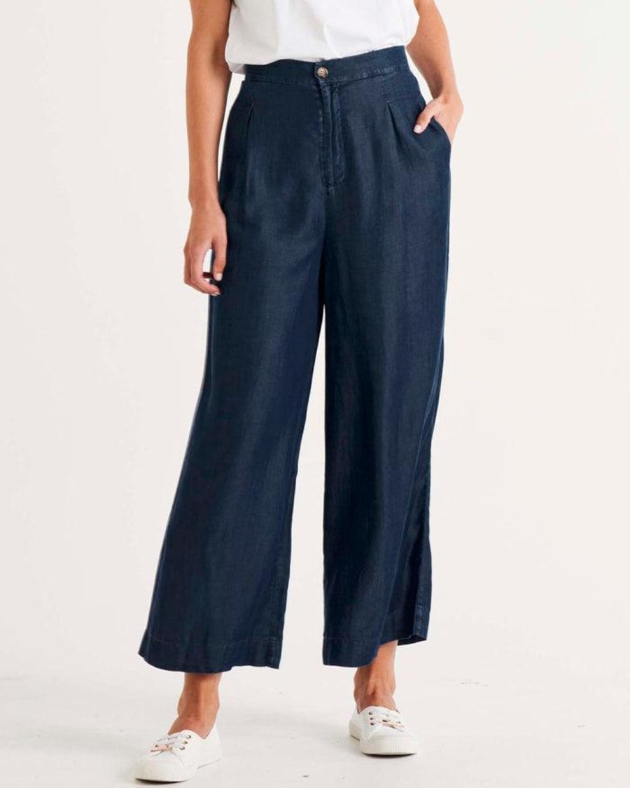 Pants | Betty Basics Pia Palazzo Pant - Blue Haze