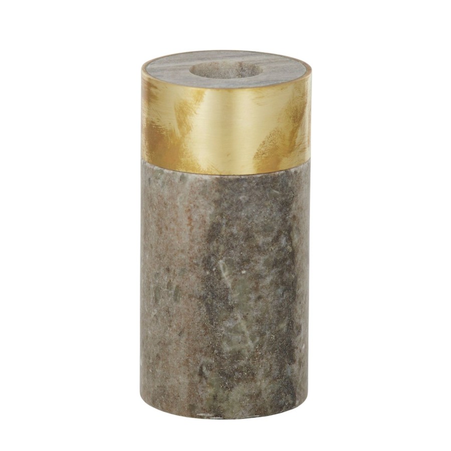 Decor Items | Coast To Coast Home Bei Marble/Brass Candleholder 10Cm