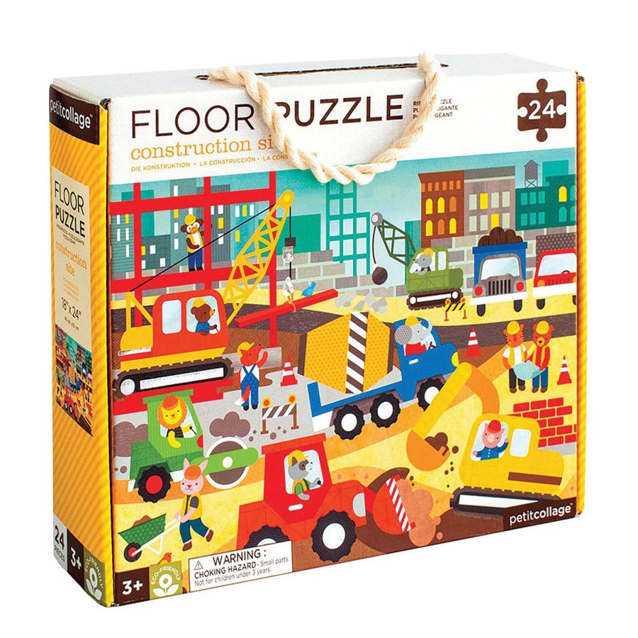 Toys | Petit Collage Construction Site Floor Puzzle