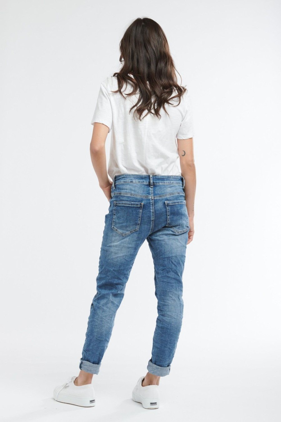 Jeans | Italian Star New Italian Star Jean - Light Wash No Zip Pockets