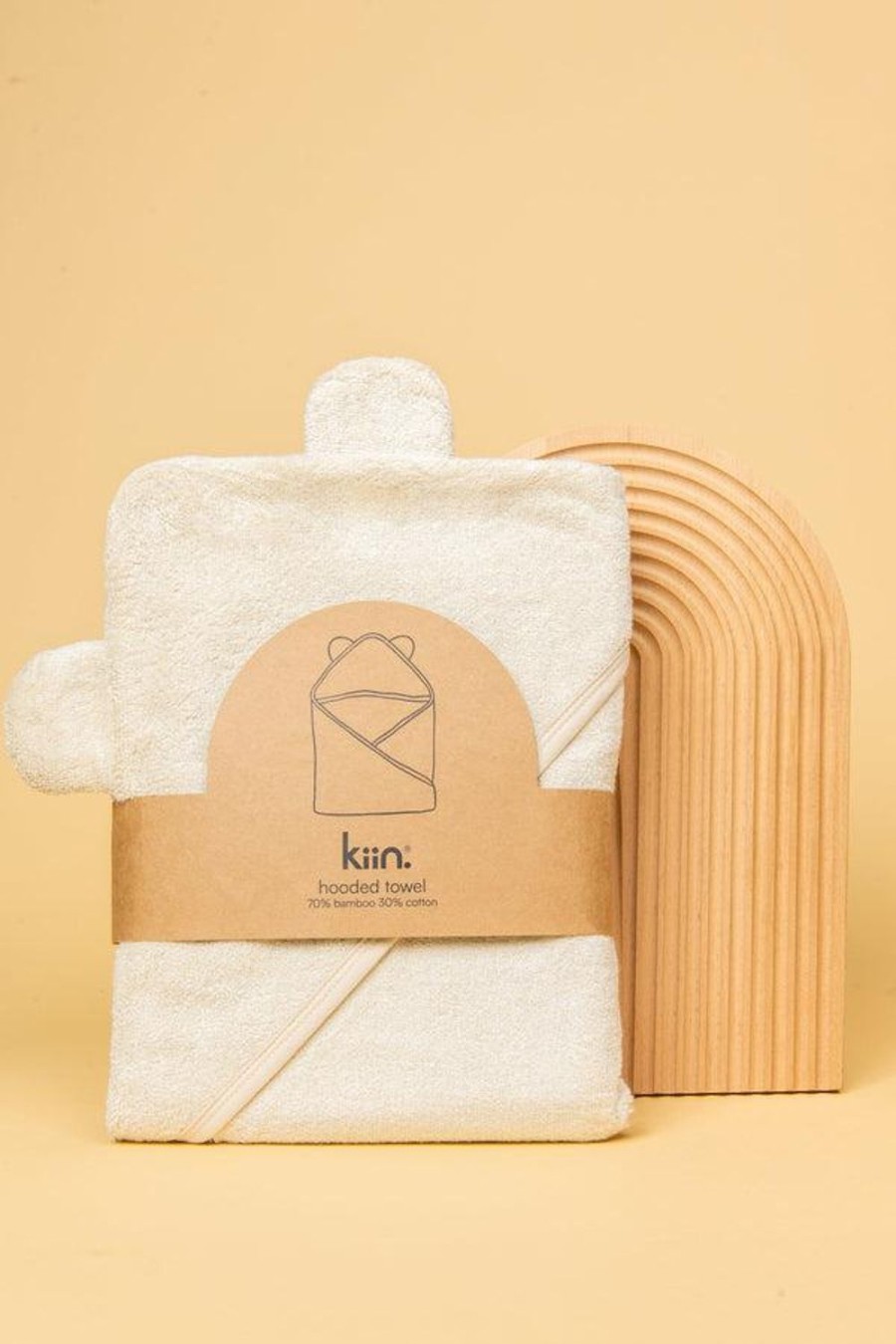 Nursery & Nurture | Kiin Hooded Towel - Ivory