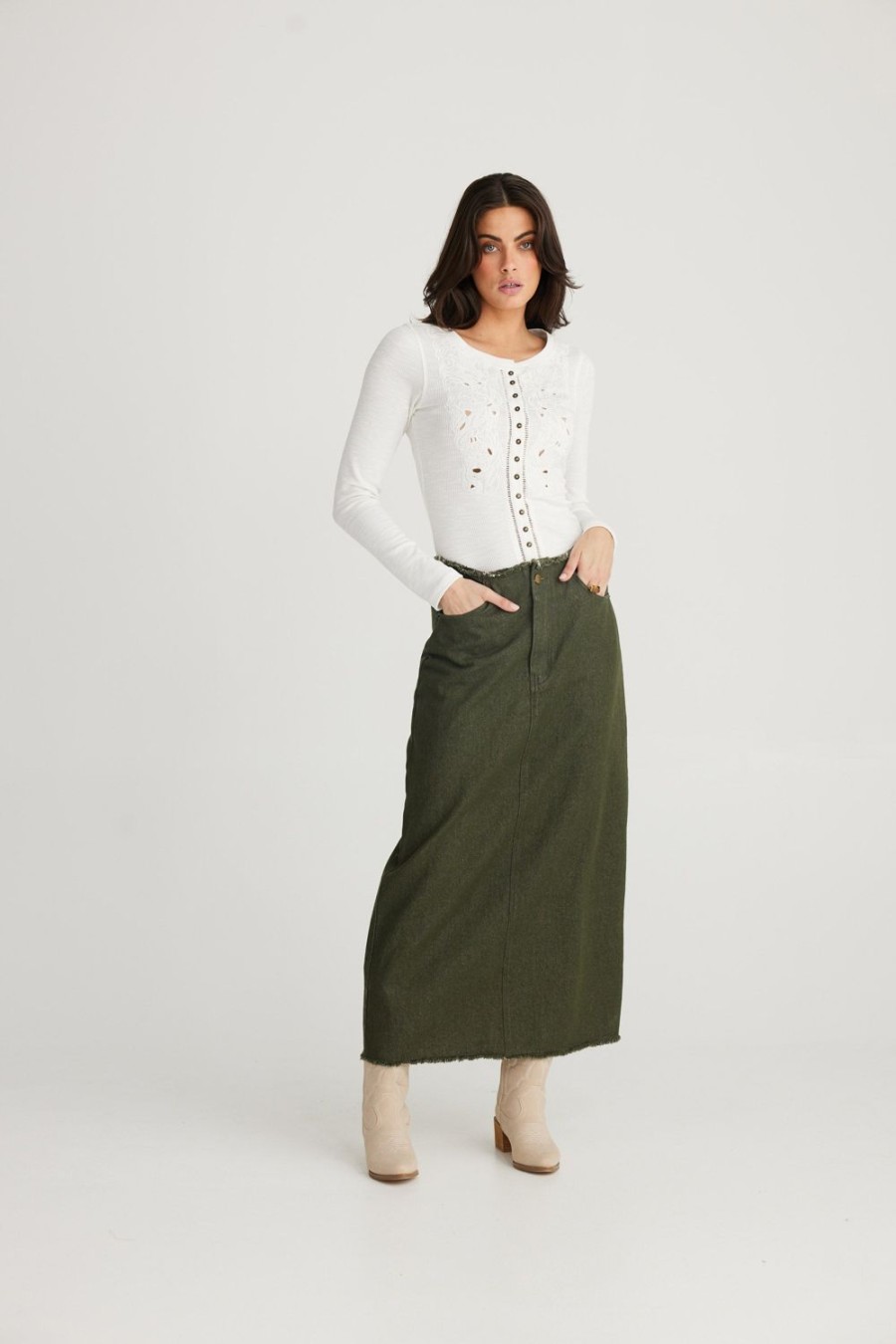 Skirts | Talisman Macey Skirt - Olive