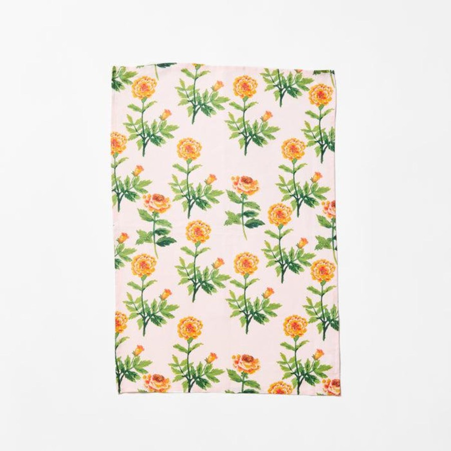 Kitchenware | Bonnie & Neil Petite Lani Floral Pink Tea Towel