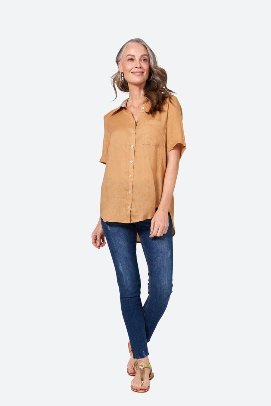 Tops | Eb & Ive La Vie Shirt - Caramel