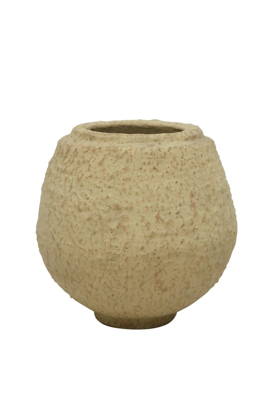 Pots, Planters & Vases | Robert Mark Luna Vase 16Cm - Textured Beige