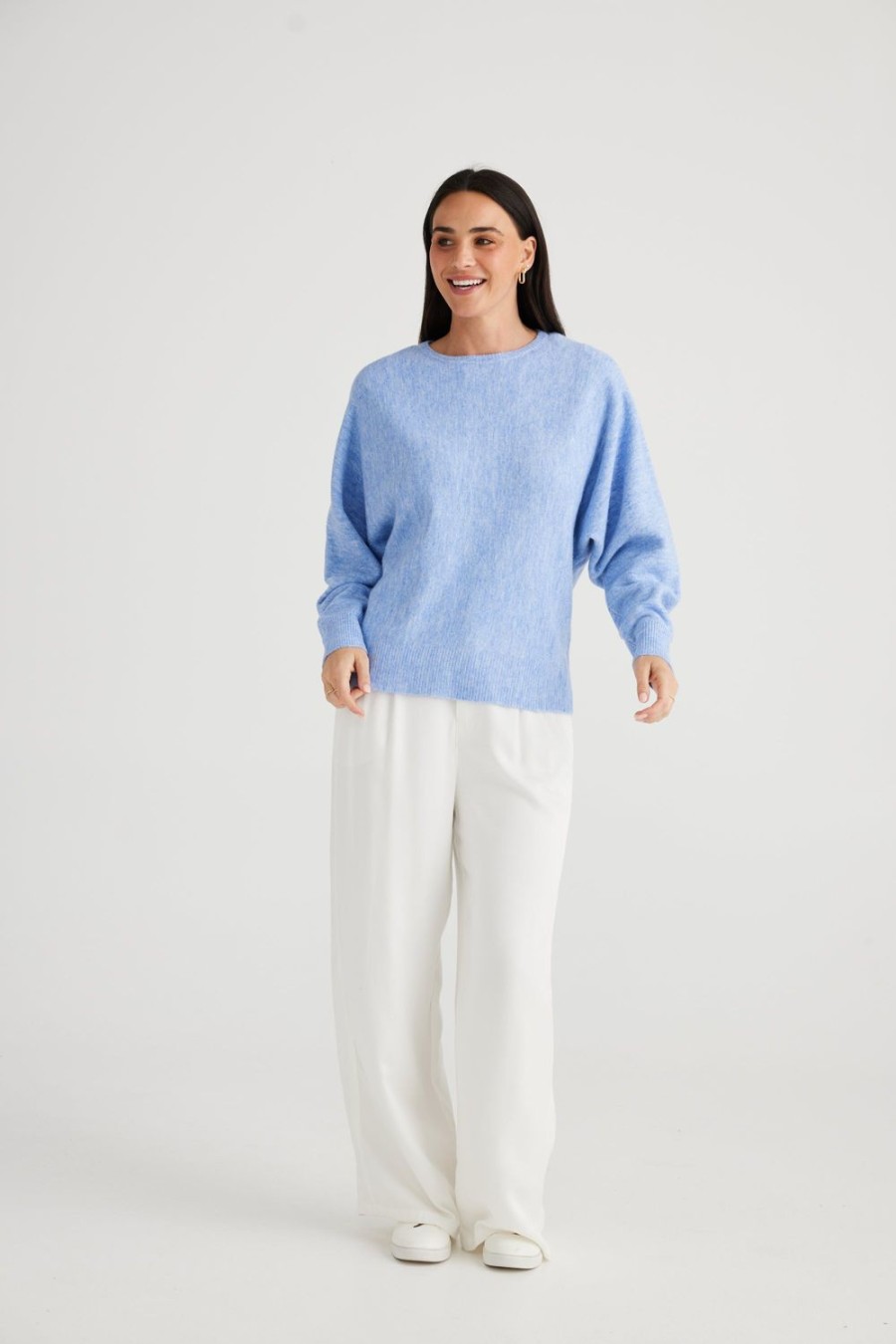 Knitwear & Jumpers | Brave & True Saintly Knit - Pale Blue