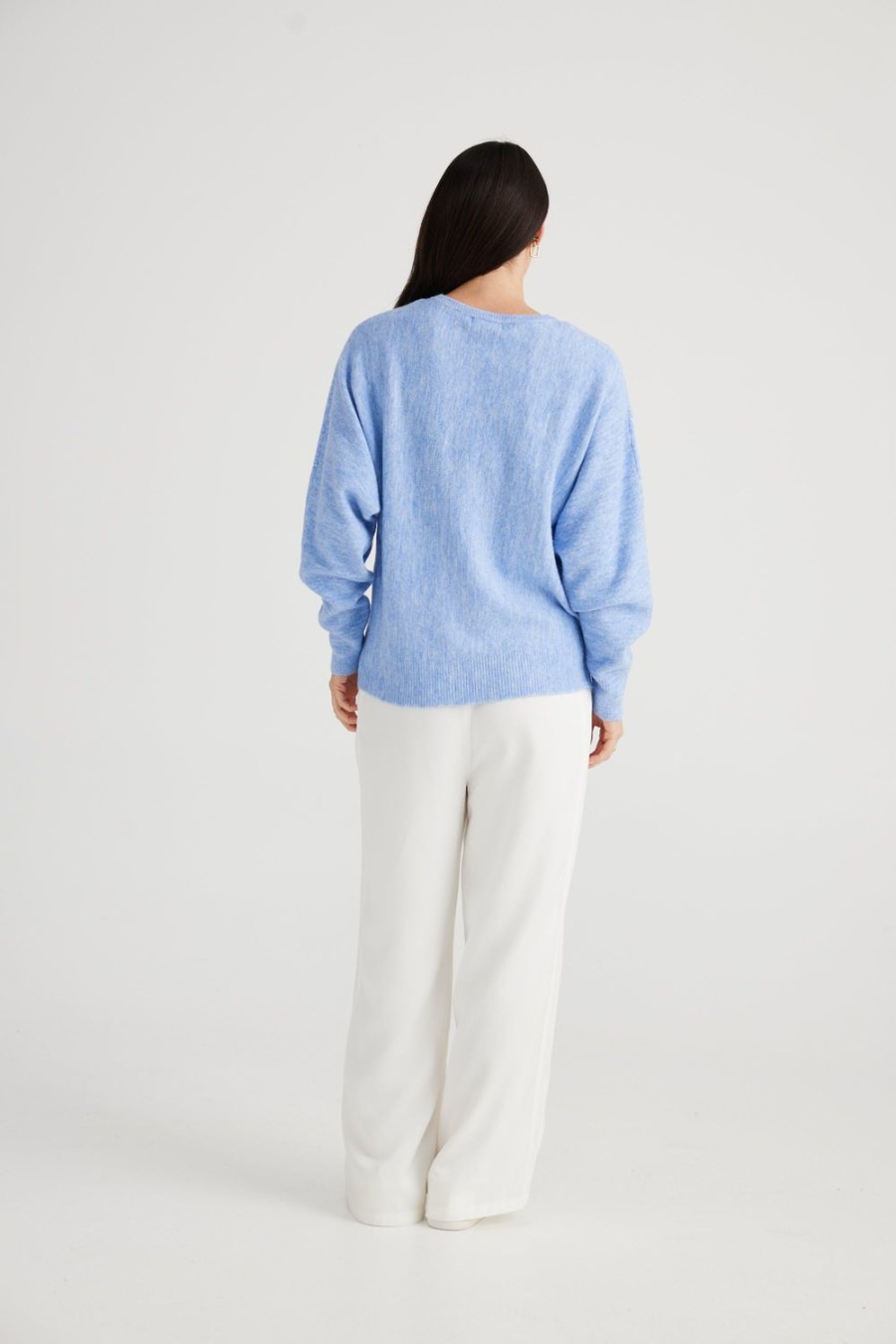 Knitwear & Jumpers | Brave & True Saintly Knit - Pale Blue