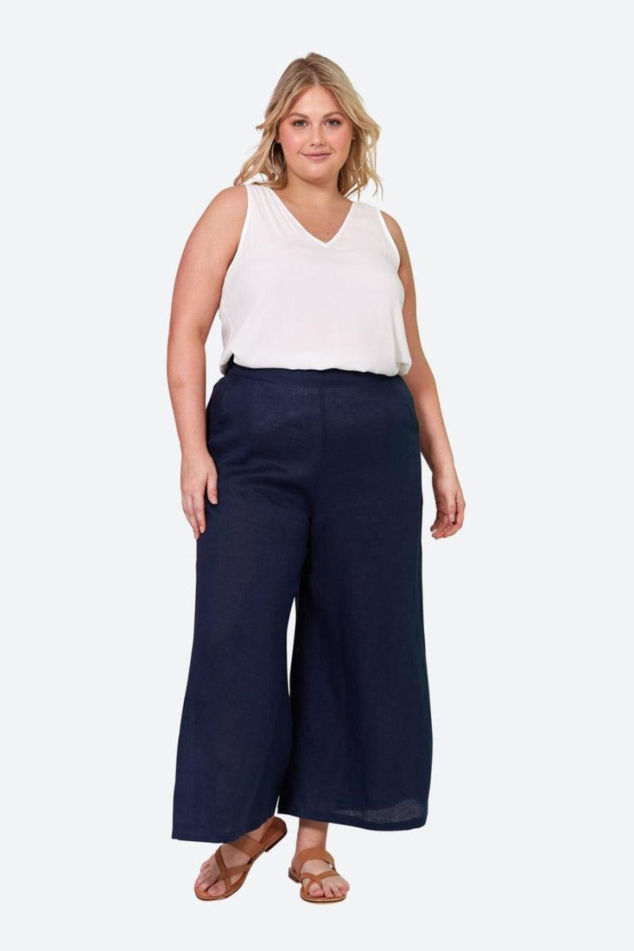 Pants | Eb & Ive La Vie Crop Pant - Sapphire