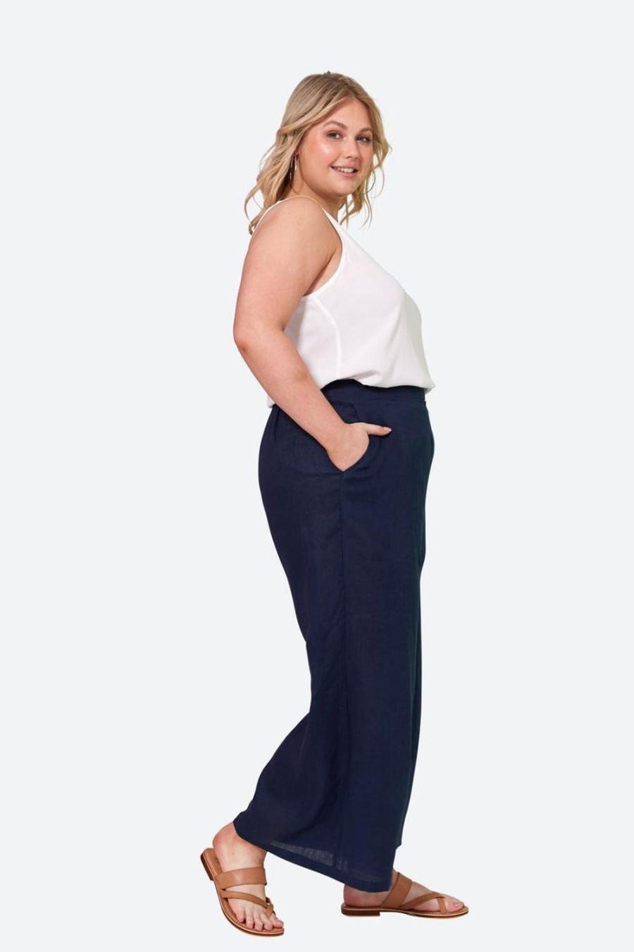 Pants | Eb & Ive La Vie Crop Pant - Sapphire