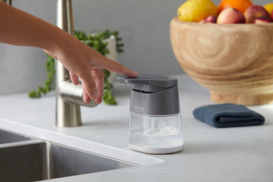 Kitchenware | Grand Designs Kitchen Soap Dispenser Grey/Clear