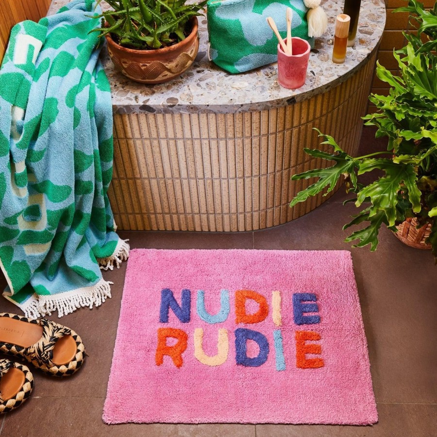 Soft Furnishings | Sage & Clare Nudie Rudie Bath Mat Mini - Dahlia