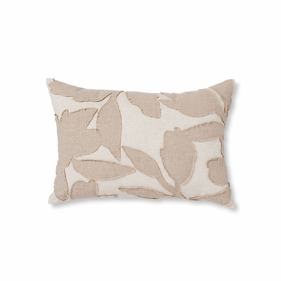 Soft Furnishings | Madras Link Noah Applique Natural/Off White Cushion 40X60Cm