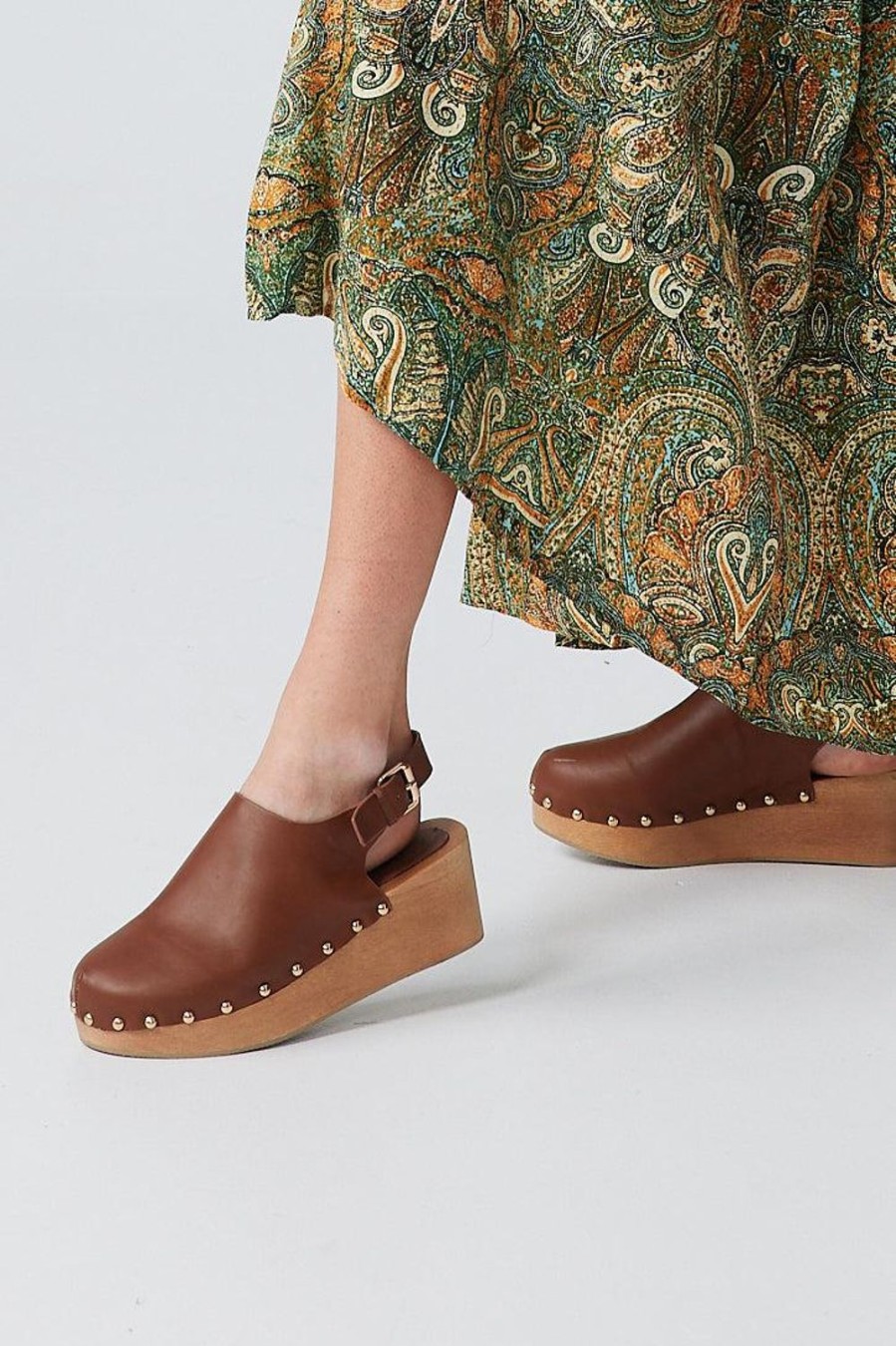 Footwear | Holiday Montana Sling Back Clogs - Chocolate