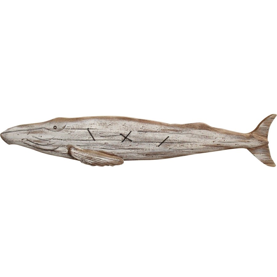 Wall Decor | Lavida Reclaimed Whale Wall Nat/White