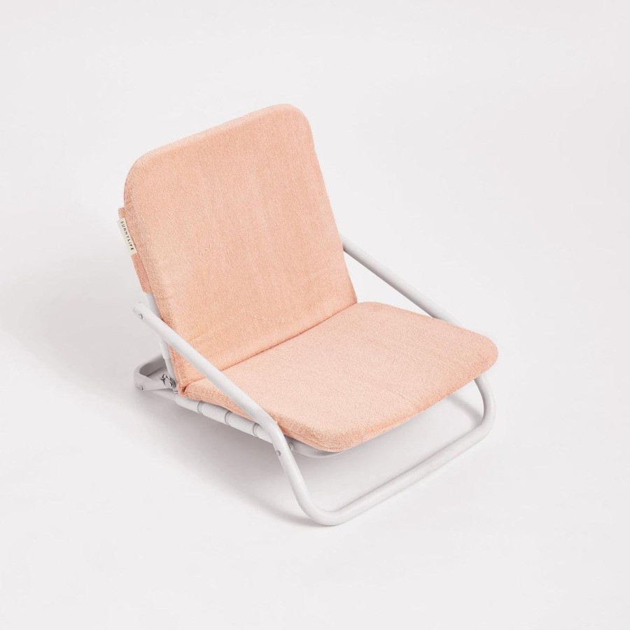 Travel & Outdoors | Sunny Life Cushioned Beach Chair - Salmon