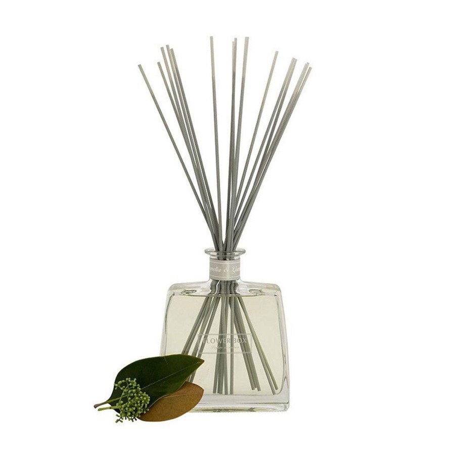 Candles & Fragrance | Flower Box Magnolia & Green Leaves Hallmark Diffuser 700Ml