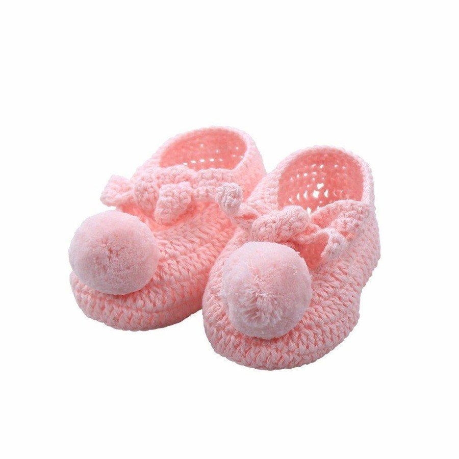 Shoes & Socks | Dlux Teenie Hand Crochet Booties - Pink