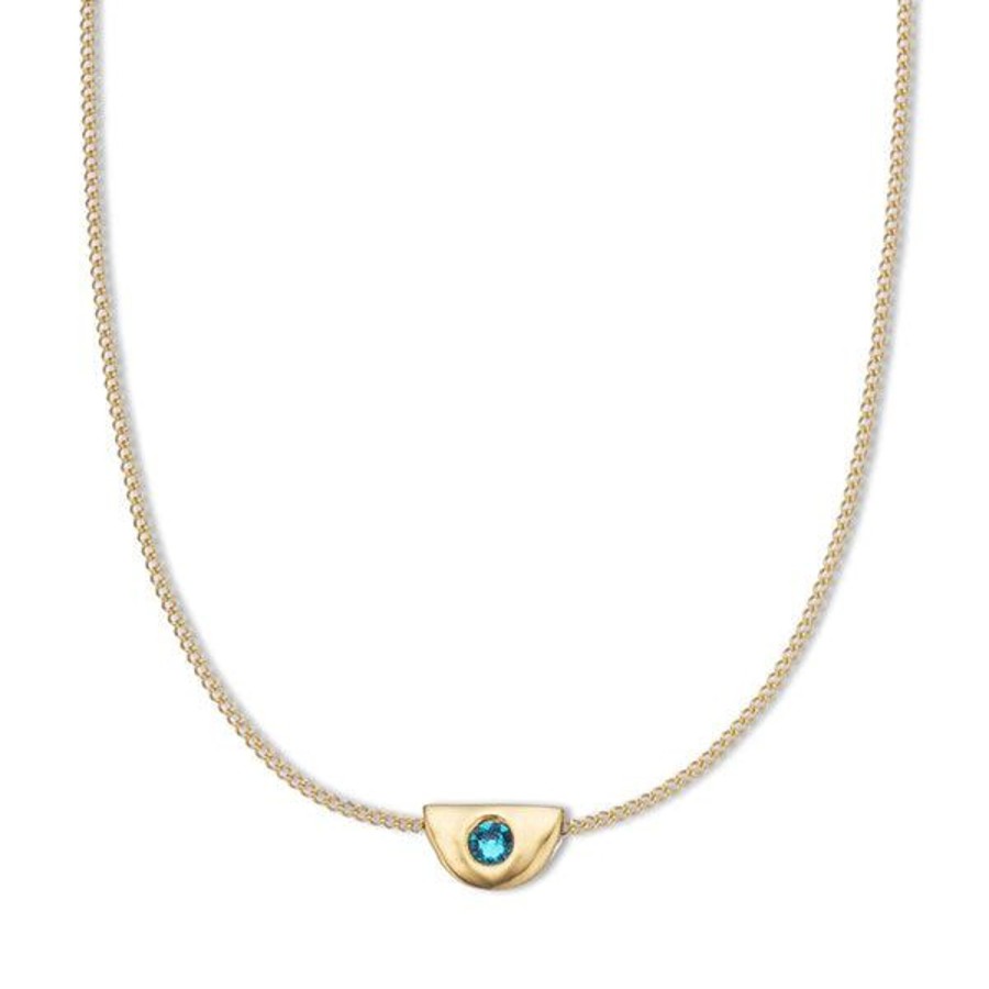 Jewellery | Palas December Blue Topaz Birthstone Necklace