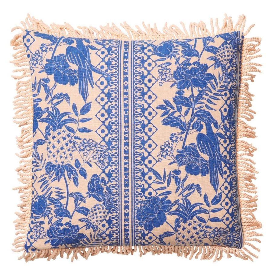 Soft Furnishings | PLAY by Sage & Clare Alexa Print Cushion - Lapis