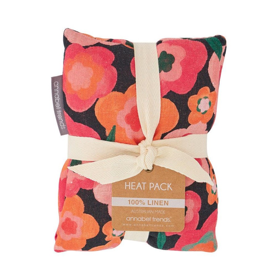 Beauty & Well-Being | Annabel Trends Linen Heat Pillow - Midnight Blooms