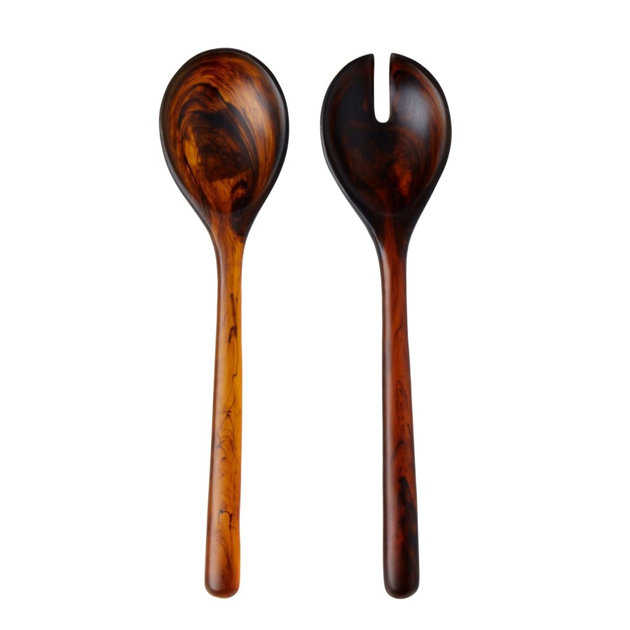 Dining & Entertaining | Grand Designs Aerial Salad Servers - Brown