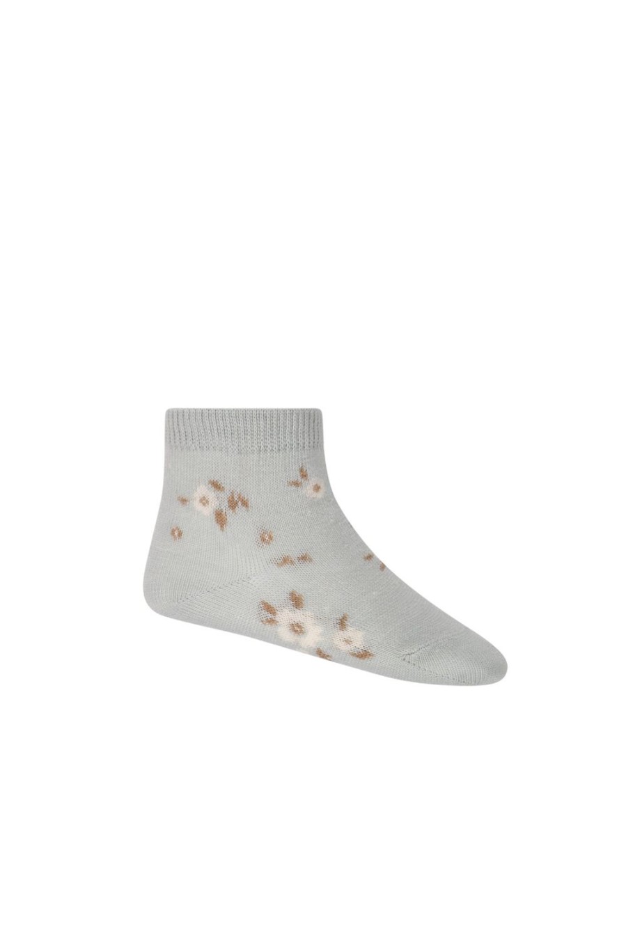 Jamie Kay | Jamie Kay Jacquard Floral Sock - Lulu Blue