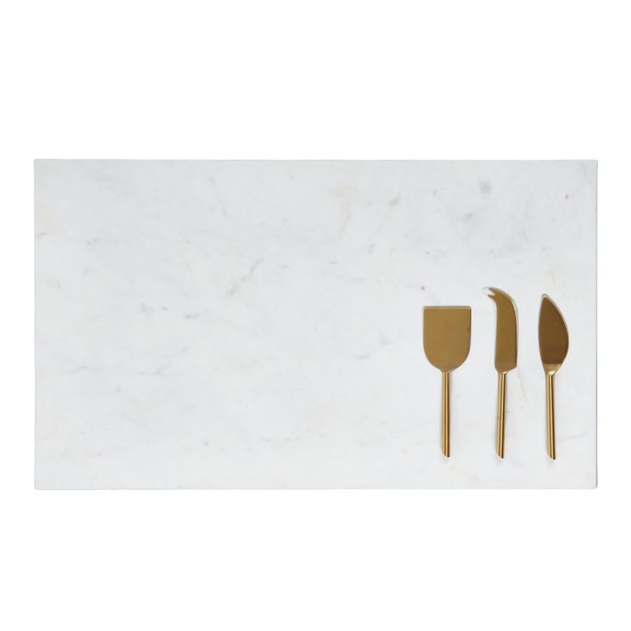 Dining & Entertaining | Coast To Coast Home Otis 4Pc Marble Cheese Board Set 35X60Cm