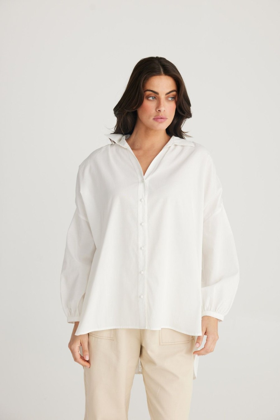 Tops | Talisman Josie Shirt - White