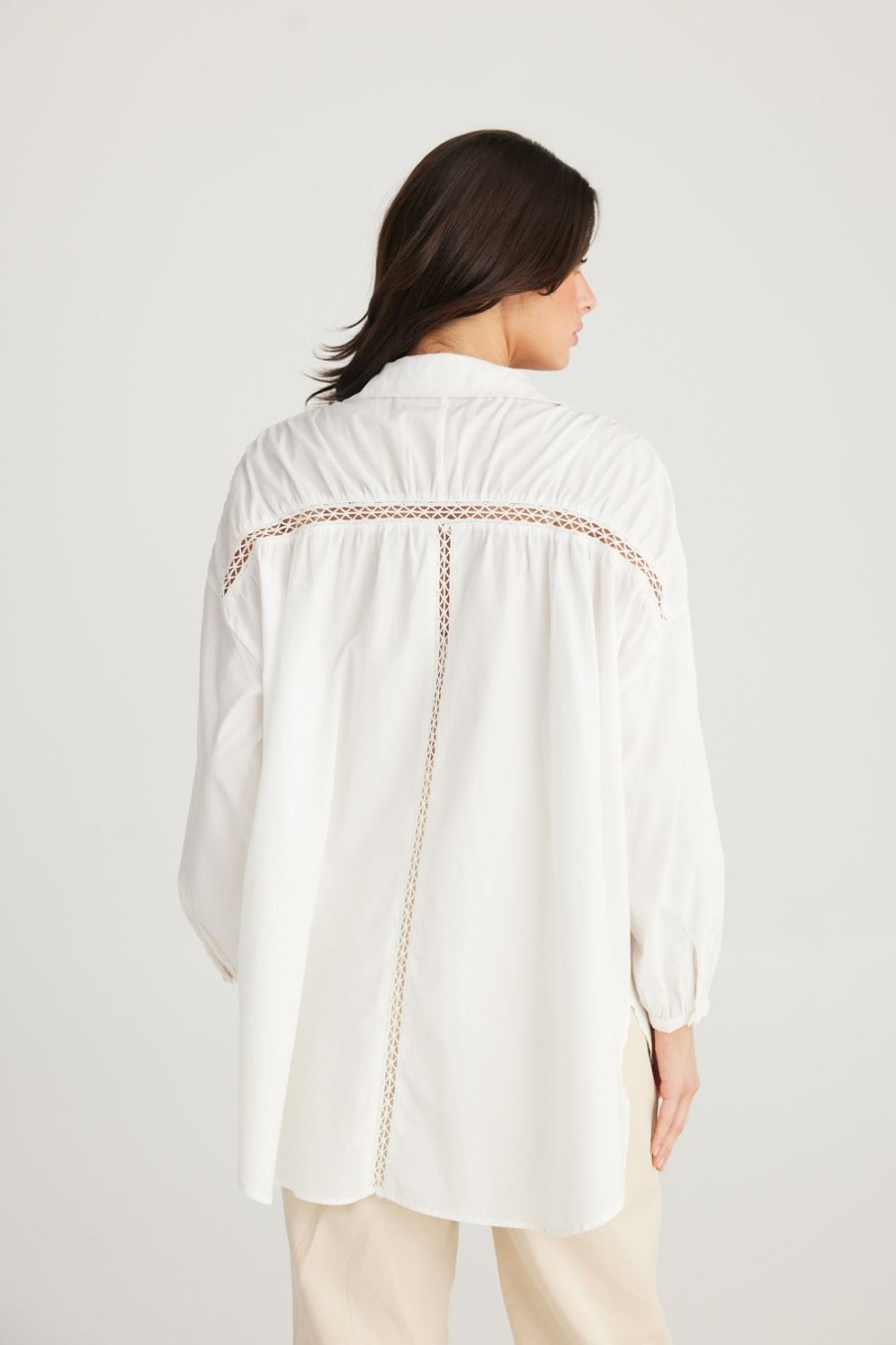 Tops | Talisman Josie Shirt - White