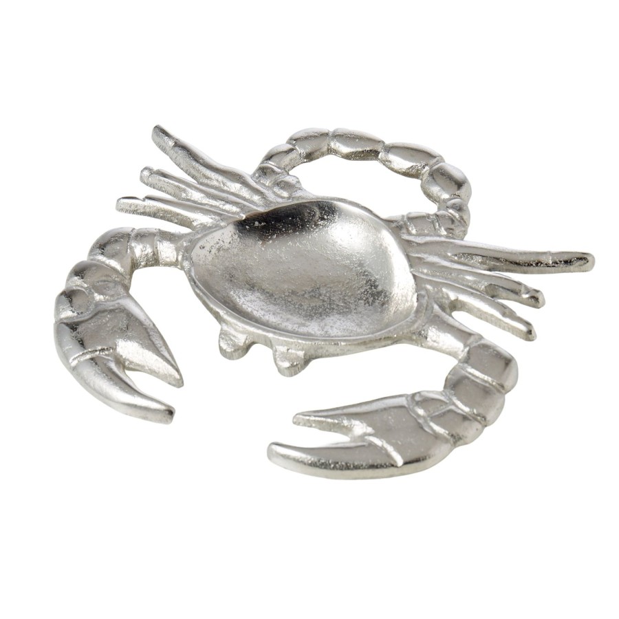 Decor Items | Amalfi Metal Crab Trinket Dish - Silver