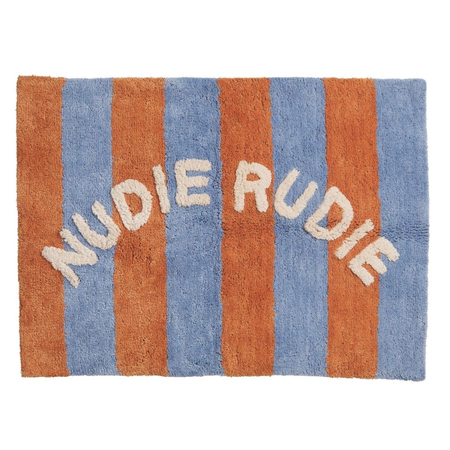 Soft Furnishings | Sage & Clare Zelia Nudie Rudie Bath Mat- Blue Jay