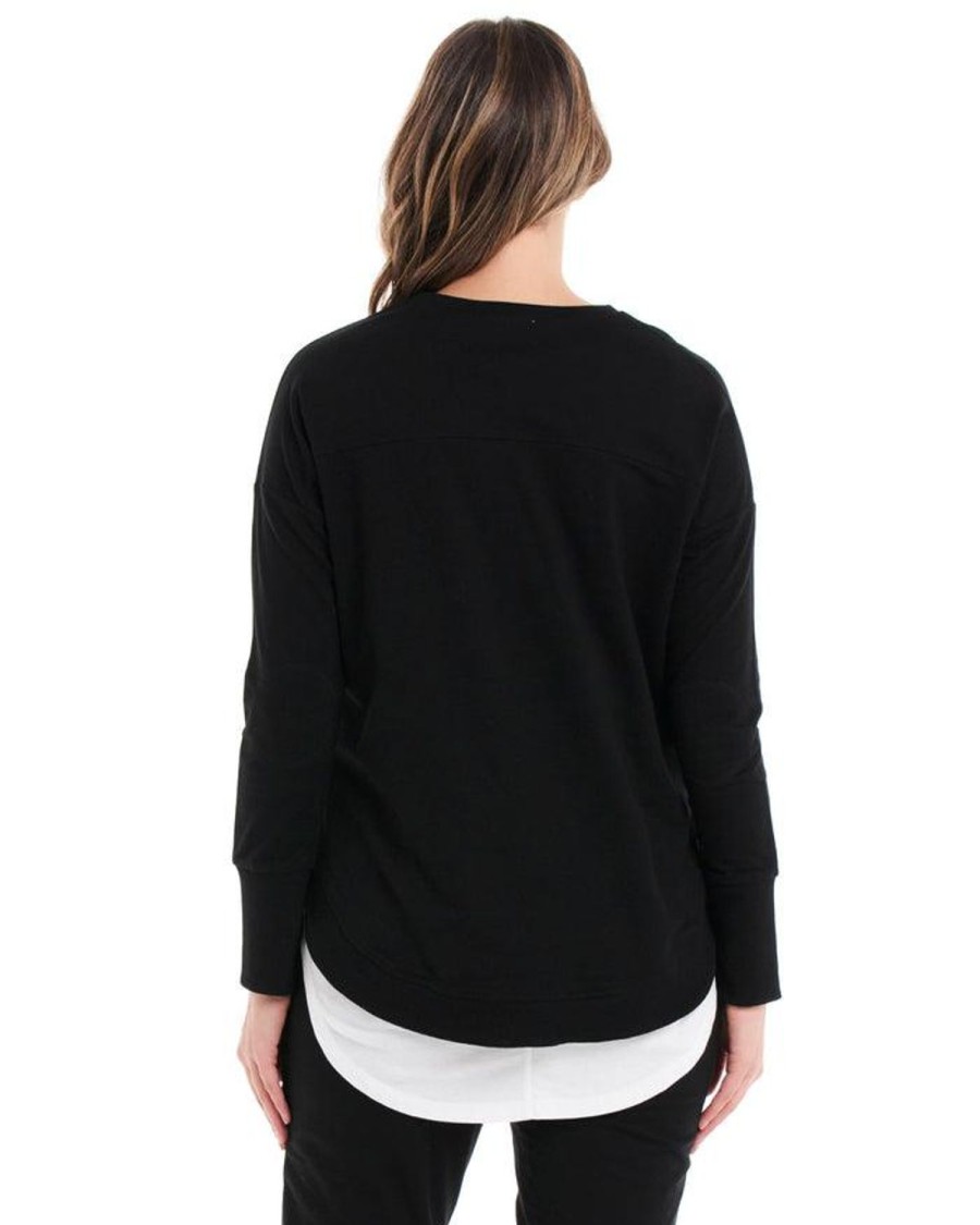 Knitwear & Jumpers | Betty Basics Lucy French Terry Sweat - Black