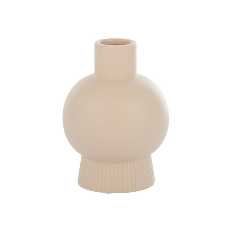 Pots, Planters & Vases | Coast To Coast Home Orbital Ceramic Vase - Light Peach