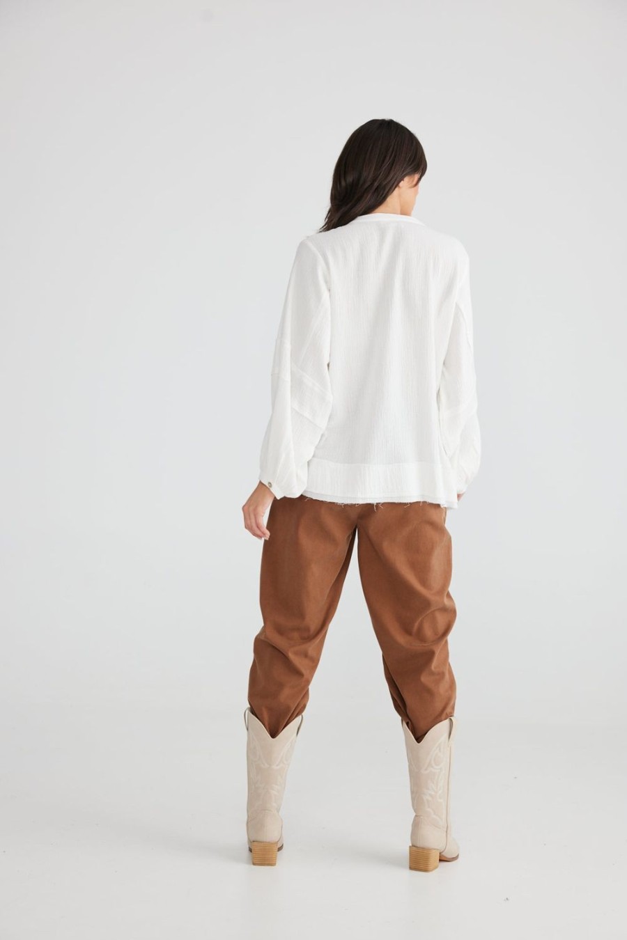 Tops | Talisman Xanthe Blouse - Parchment