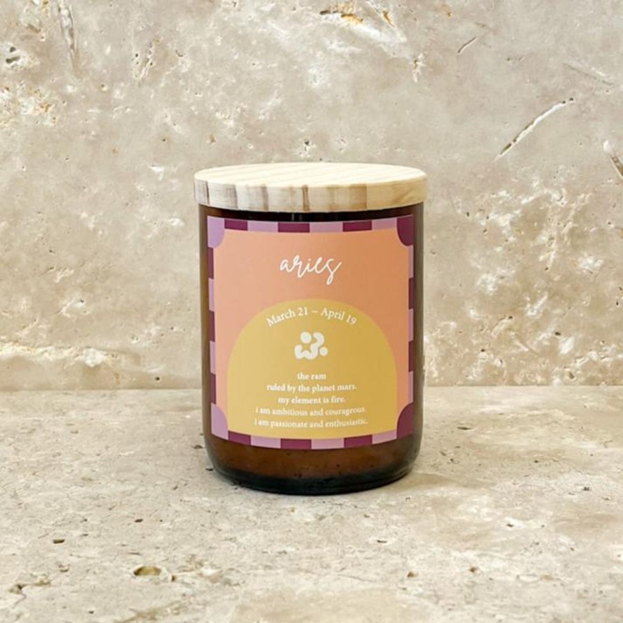 Candles & Fragrance | The Commonfolk Collective Zodiac Colour Candle - Aries Morocco